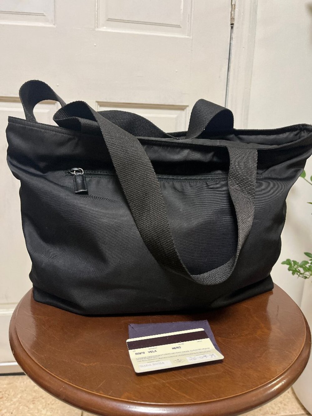 Y2K Black Prada Nylon shoulder bag purse - Picture 10 of 14